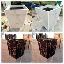 A picture of Ceramic tile flower pots available at affordable prices