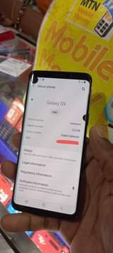 A picture of Samsung galaxys9 with dots as seen at just 380k 64gb