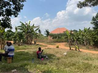 A picture of plot of 50ft by 50ft in mukono kibiribiri at 4m