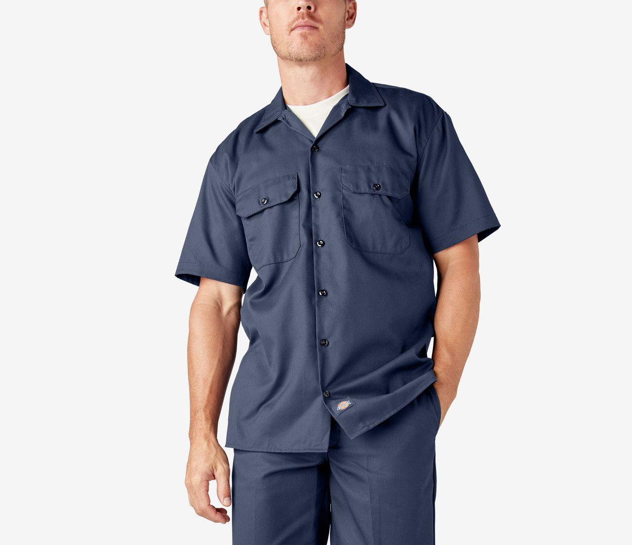 A picture of dickies and flying cross shirts in different colours and sizes