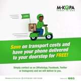 A picture of M kopa phone s own a phone kukibanja mpola