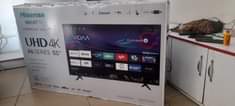A picture of 55 inches led hisense Smart UHD with inbuilt free to