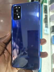 A picture of SAMSUNG S20 PLUS. 12GB RAM. 256GB STORAGES