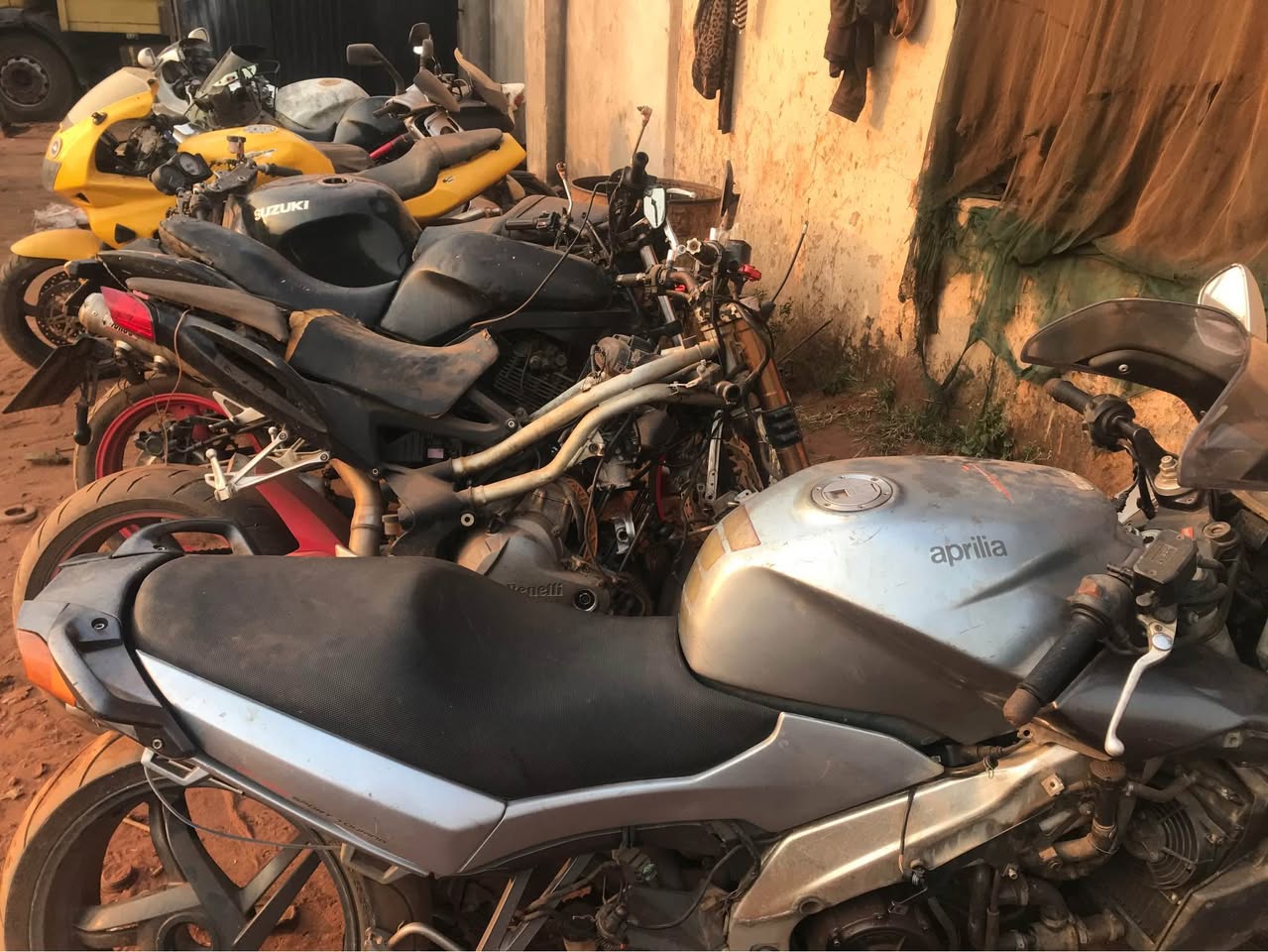 A picture of 450cc 600cc and 1000cc available as spares